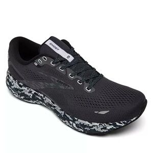 Brooks Ghost 15 Black and White Athletic Running Shoe